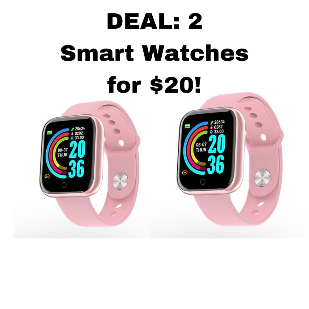 Smart Watch Sport Y68 Pink; Waterproof; Bluetooth